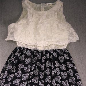 Black and white dress